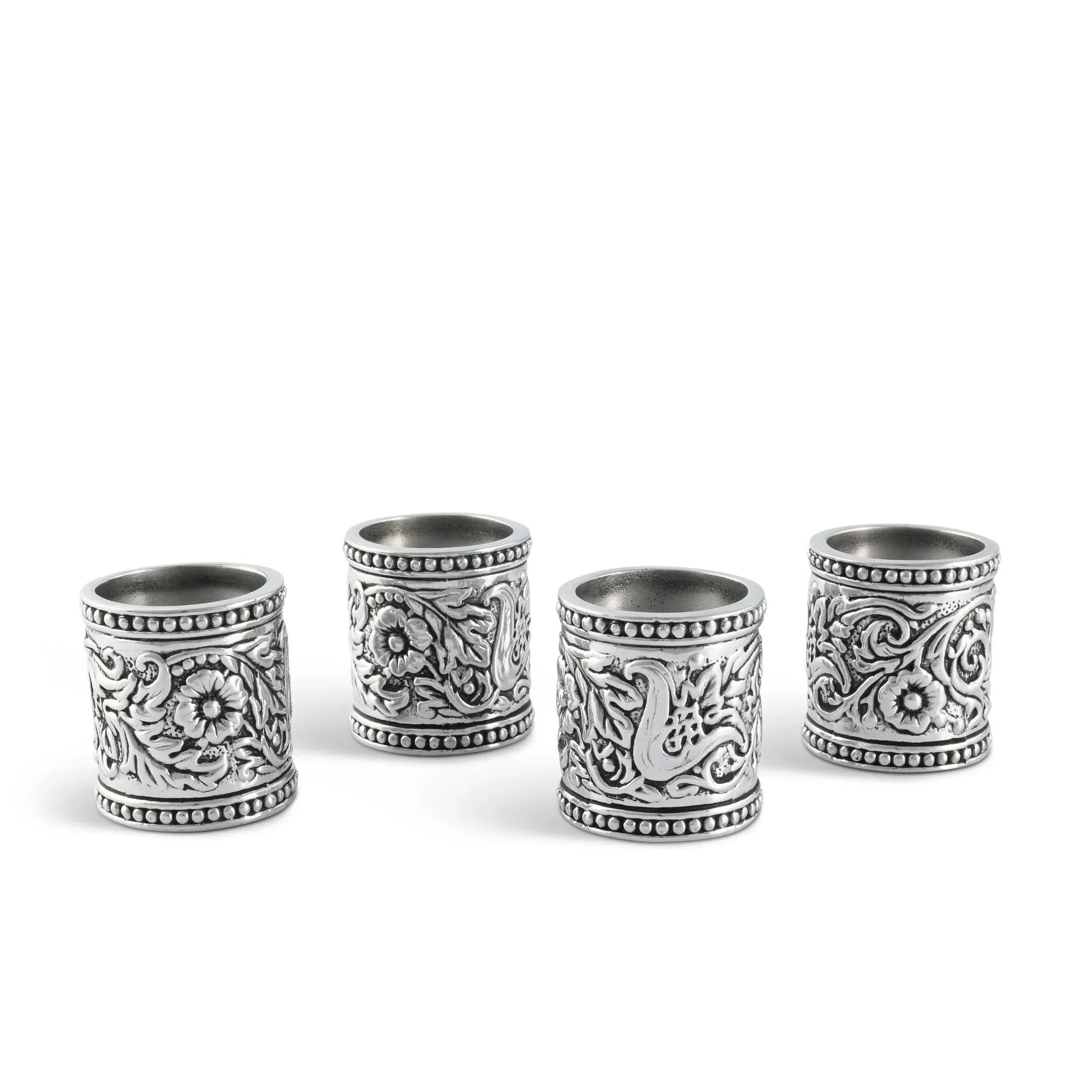 Western Floral Embossed Napkin Rings - Your Western Decor