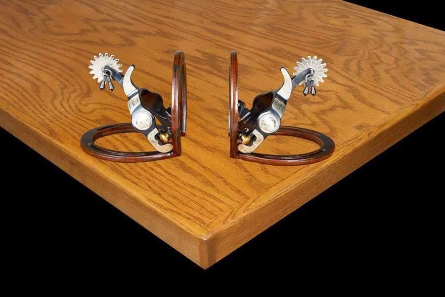 Embossed Silver Western Spur Bookends - Made in the USA - Your Western Decor, LLC