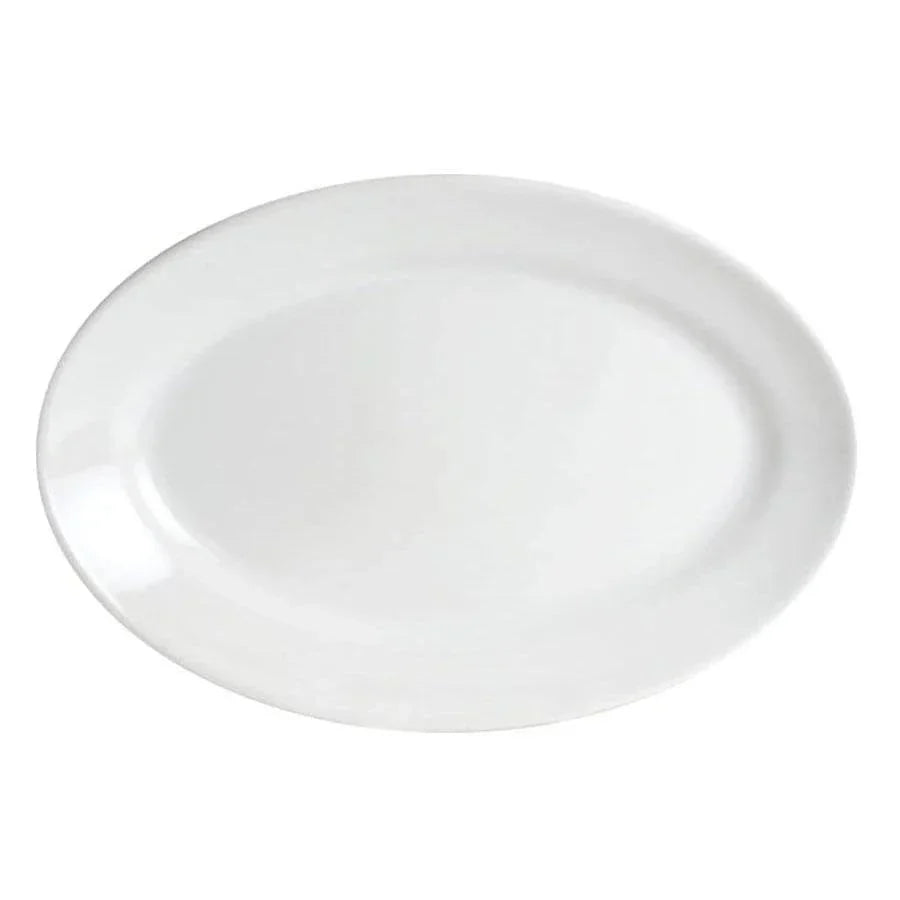 Bright White Oval Serving Platter - Made in the USA - Your Western Decor
