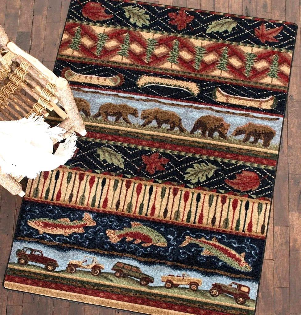 Wilderness Trek Multi Color Area Rugs & Runners - Your Western Decor