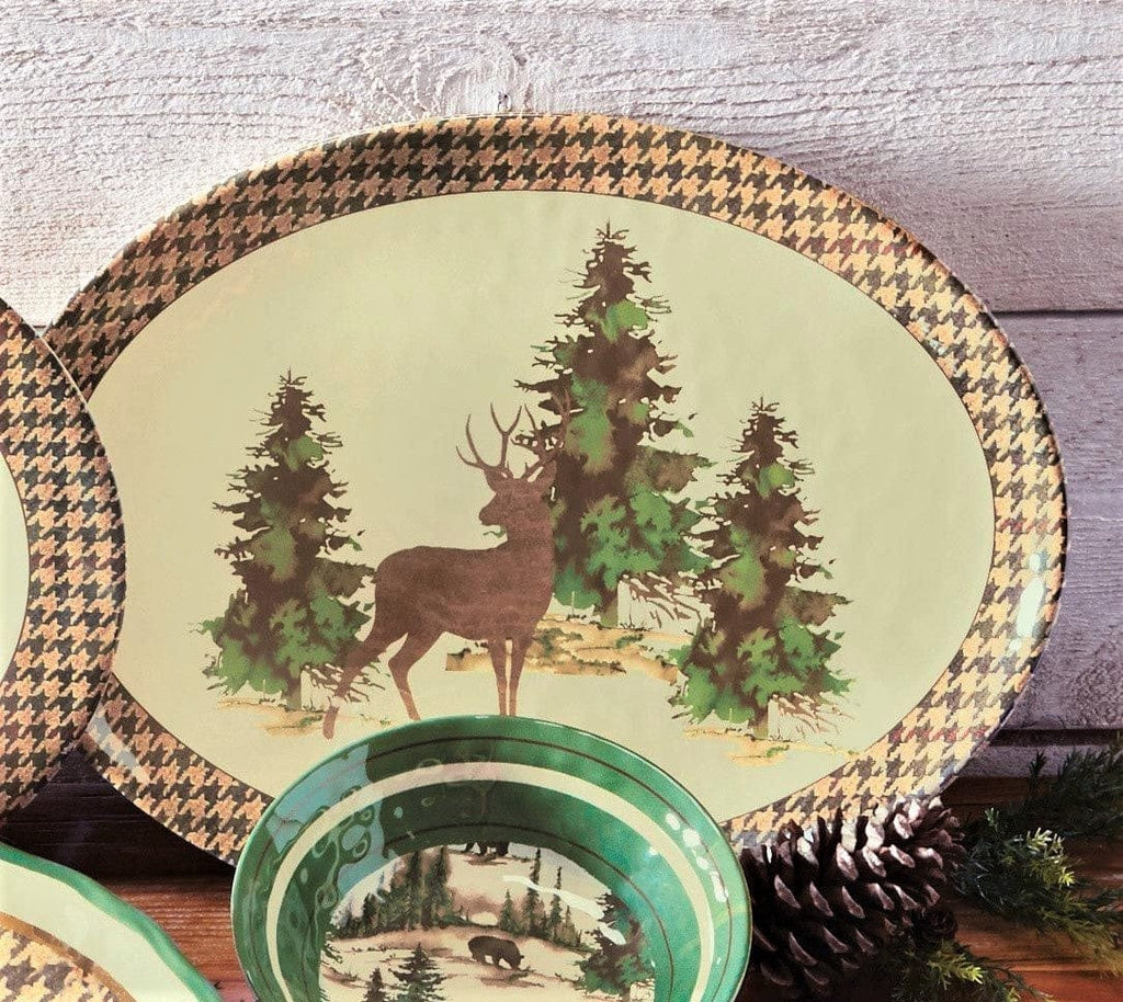 Wildlife Lodge Melamine Serving Platter - Your Western Decor, LLC