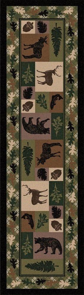 Wildlife Retreat Floor Runner - Made in the USA - Your Western Decor, LLC