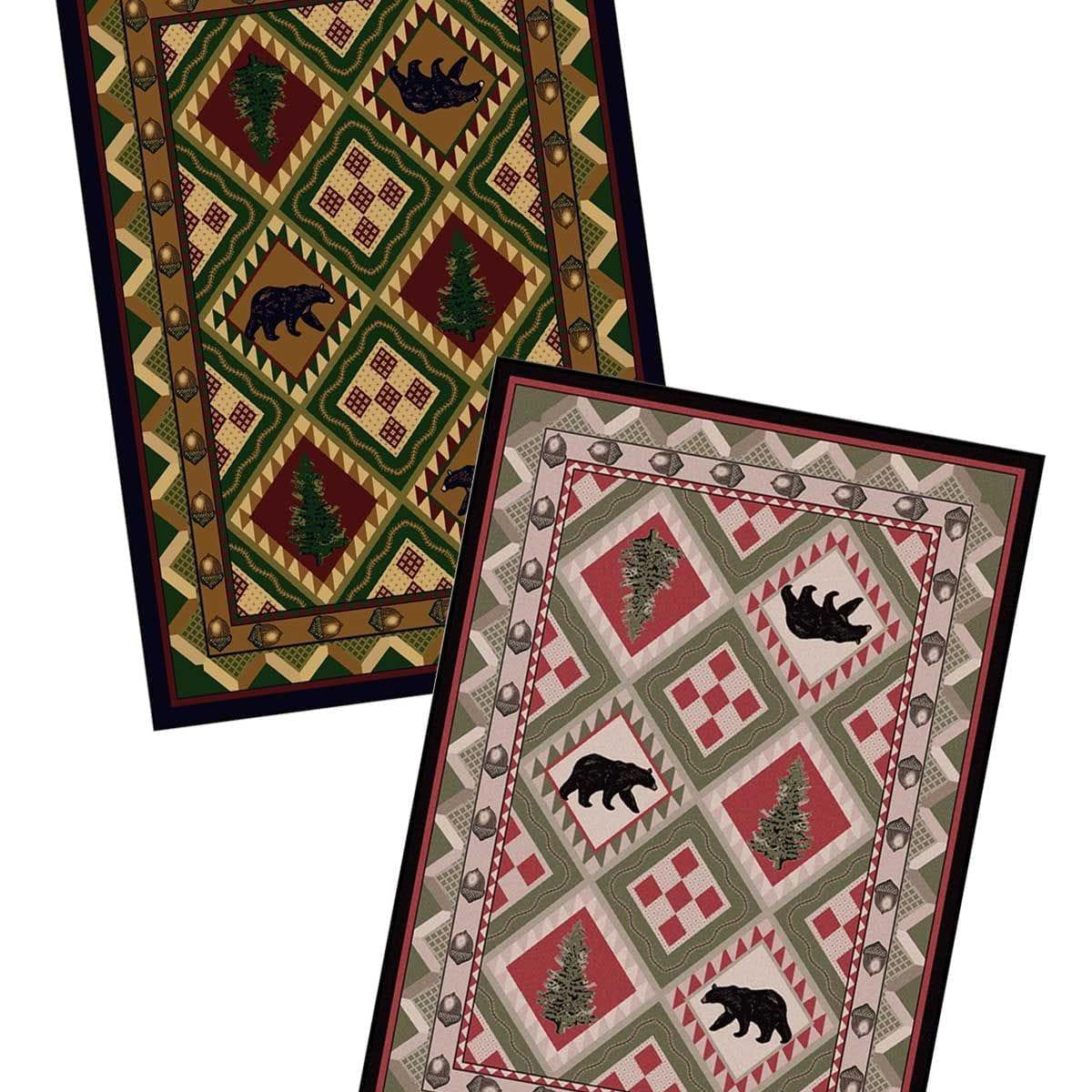 Quilted Forest Cabin Rugs | Your Western Decor & Design