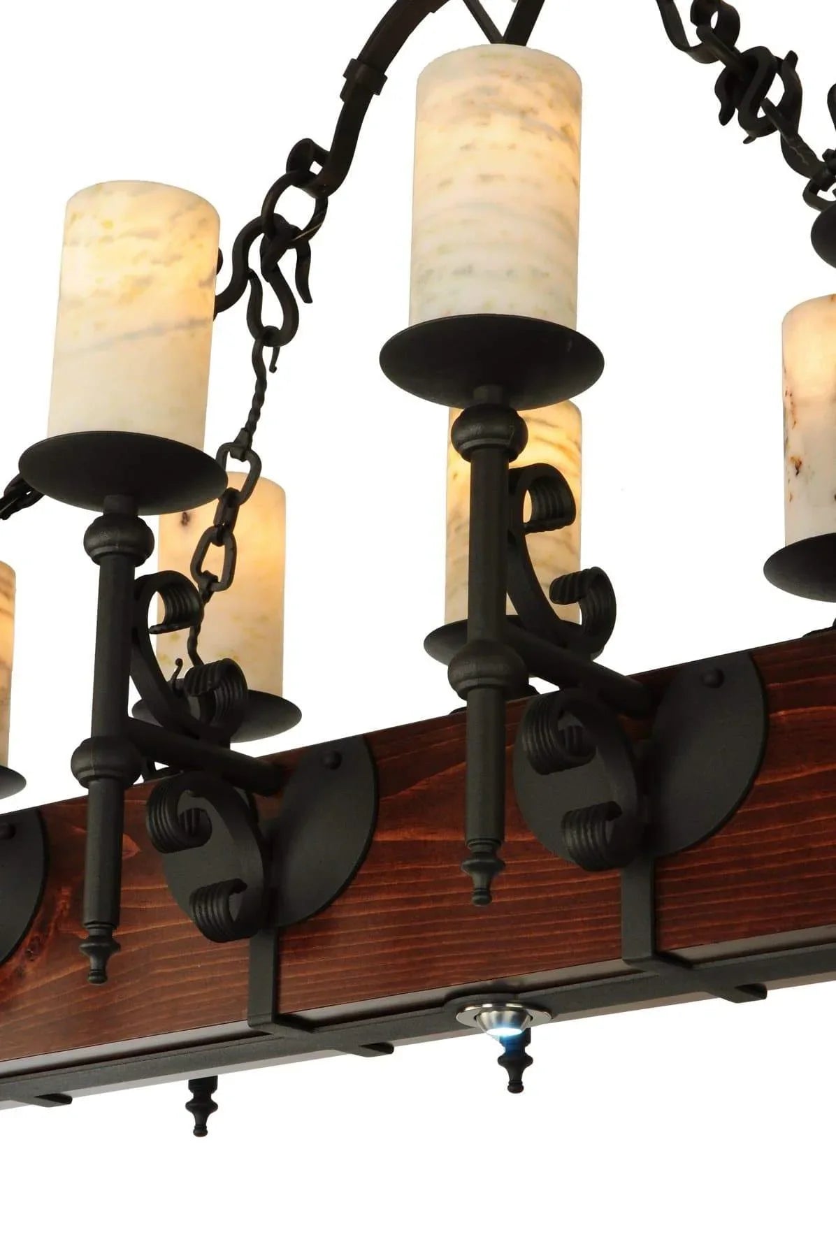 Wrought Iron & Beam Mansion Chandelier - Your Western Decor, LLC