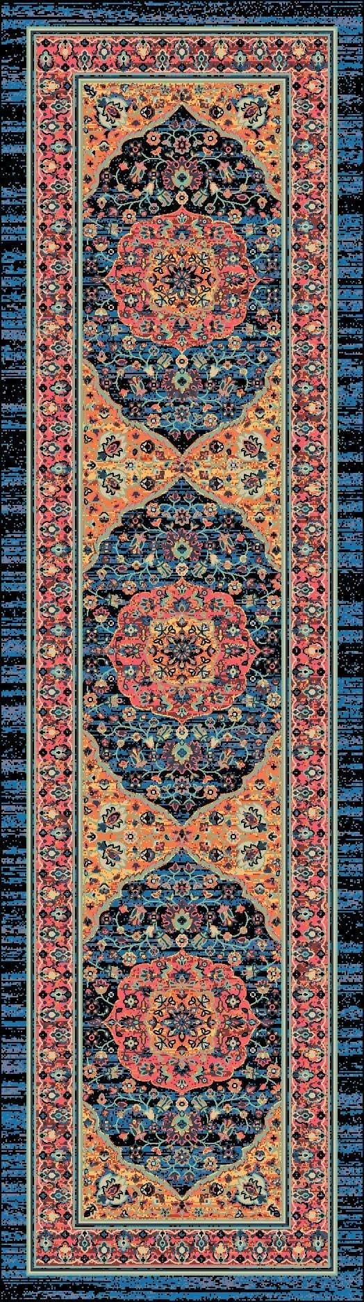 Zanza Marionberry Art Floor Runner - Made in the USA - Your Western Decor, LLC