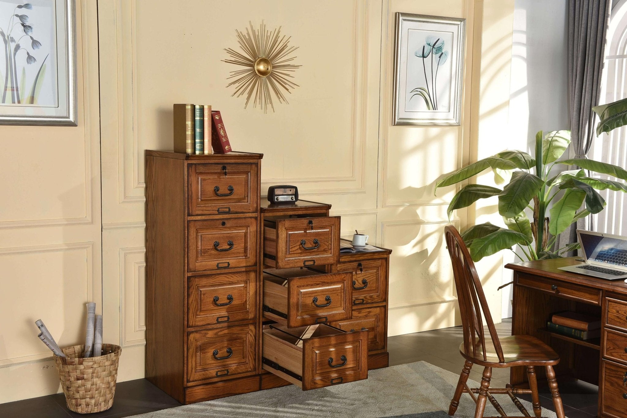 Walnut wood file cabinets. Your Western Decor