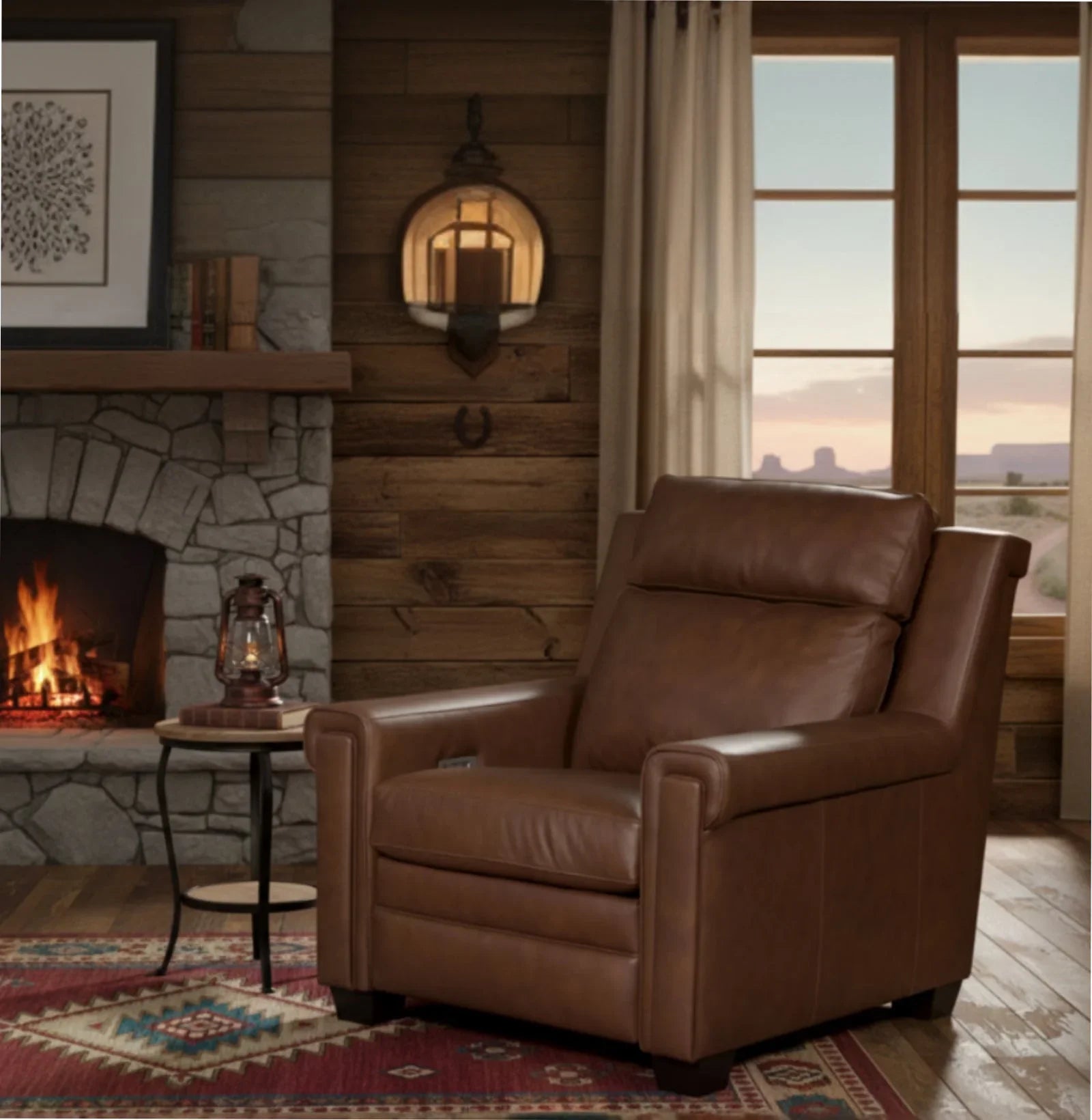 Brown Leather Recliner - Your Western Decor