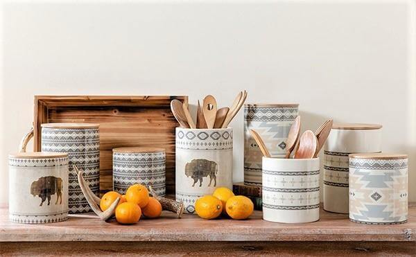western themed kitchen canisters
