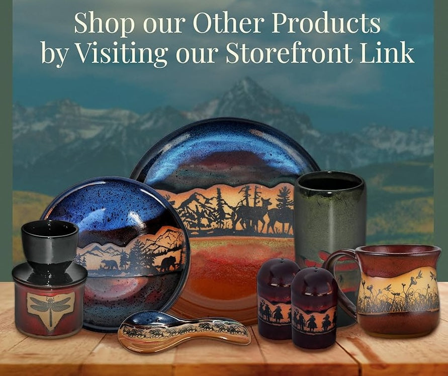 Handmade pottery dinnerware made in the USA - Your Western Decor