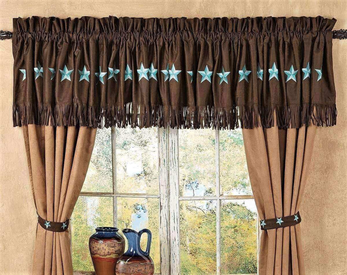 western valences & curtains