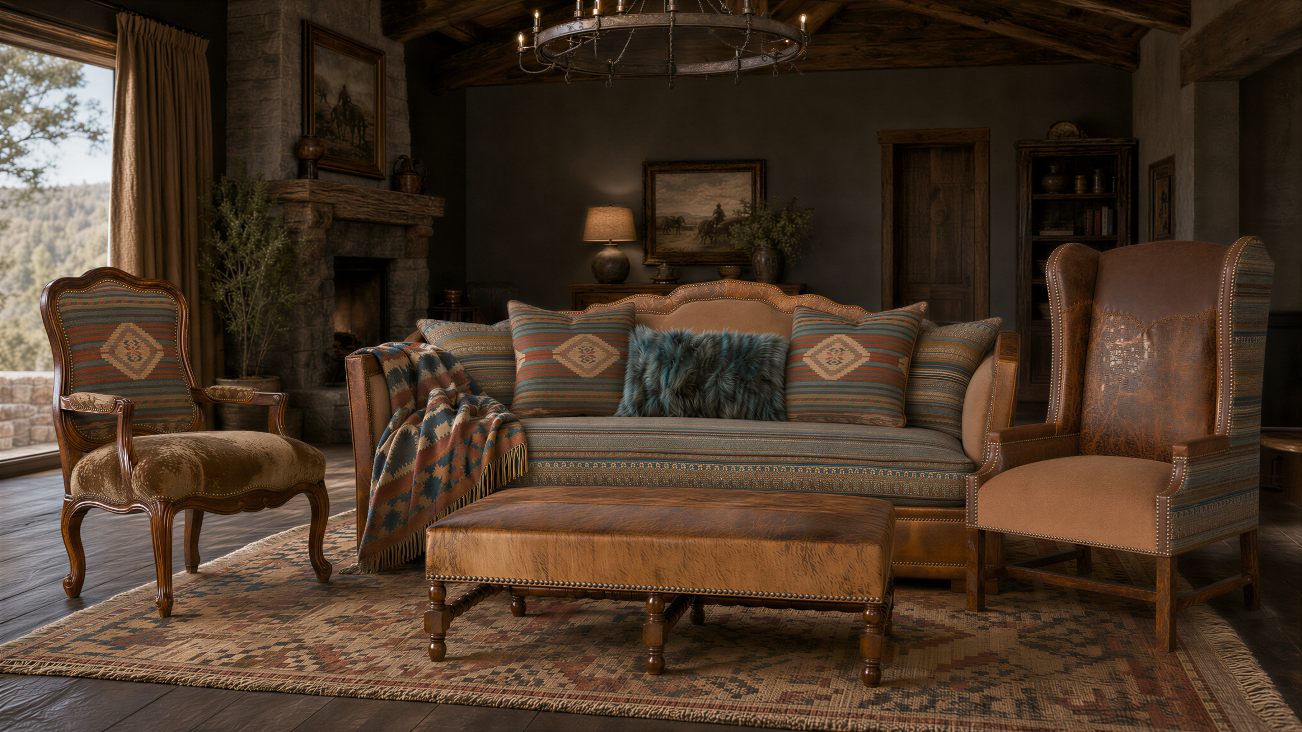 Custom made luxury living room furniture 
