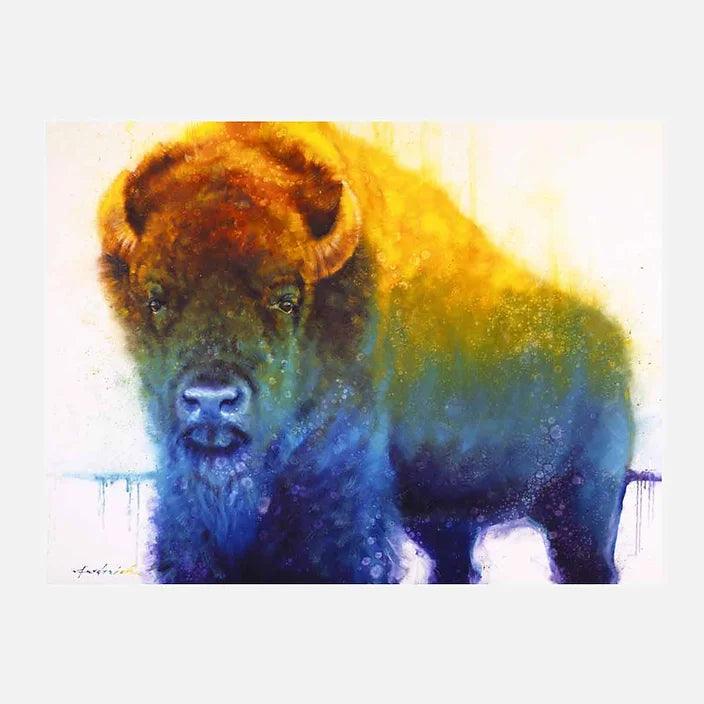 Electric Bison Rustic Art - Your Western Decor