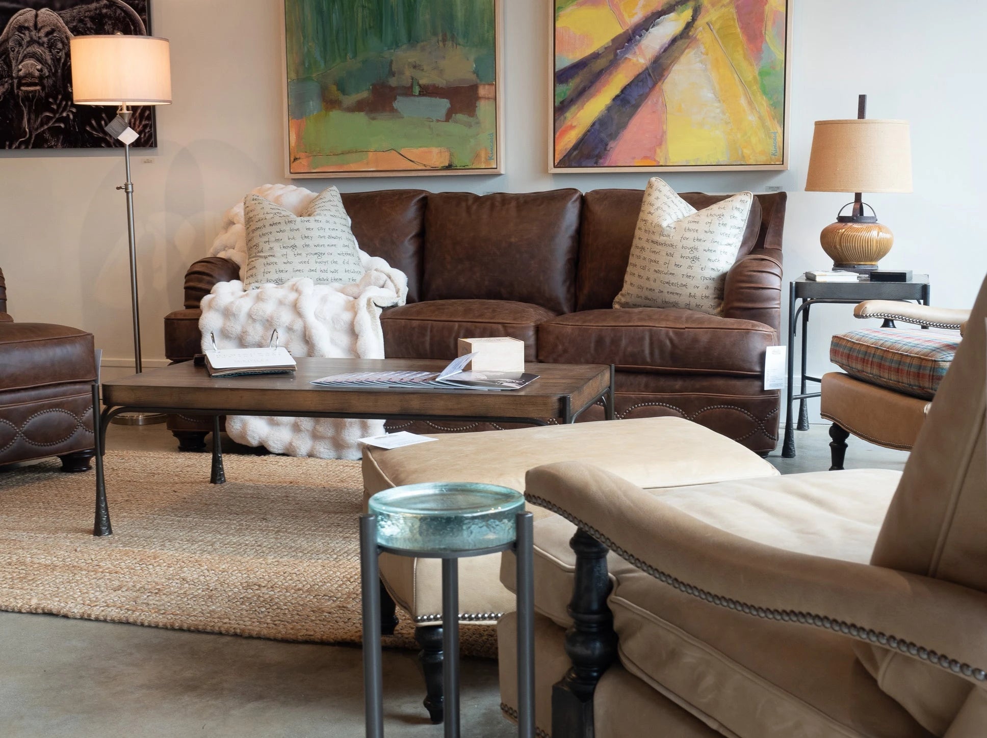 Luxury American Made Leather Living Room Furniture - Your Western Decor