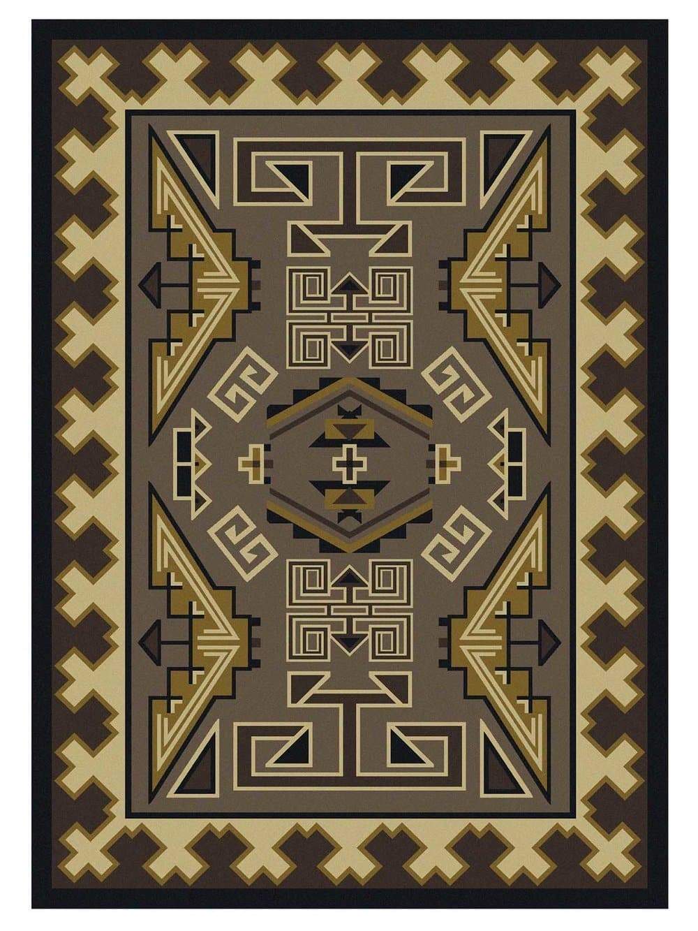 Trader Blanket Area Rug - Sand - Made in the USA - Your Western Decor, LLC