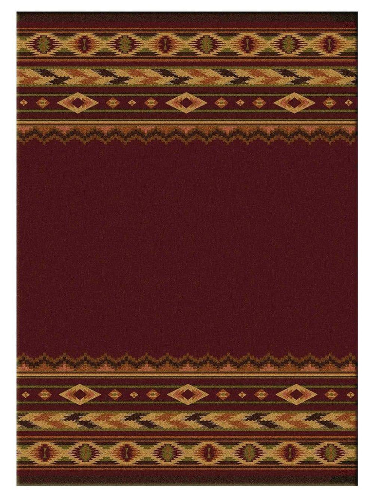 Cimarron Red Area Rugs Made in the USA - Your Western Decor