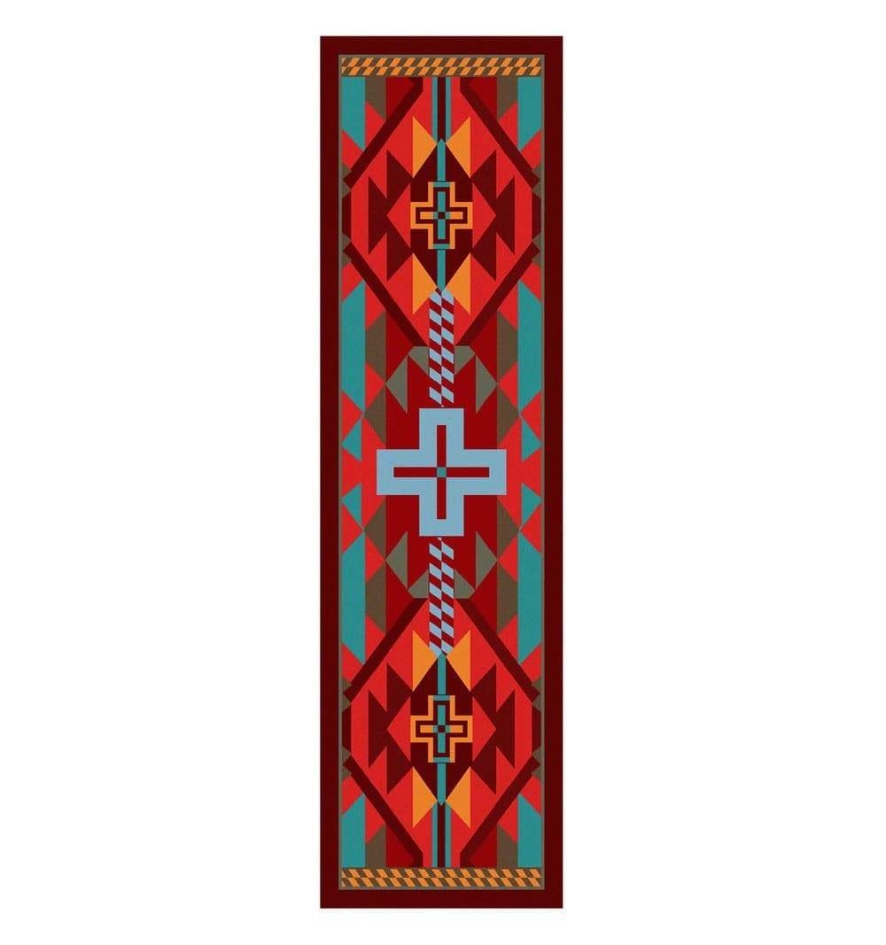 Rustic Cross Southwest Floor Runner - Sunset - Made in the USA - Your Western Decor