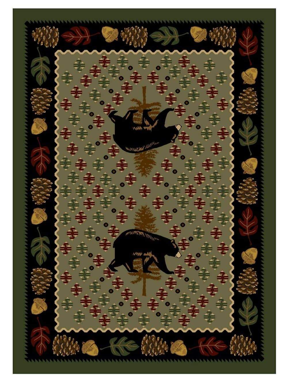 Patchwork Bear Rugs - 3 Colors - Your Western Decor, LLC