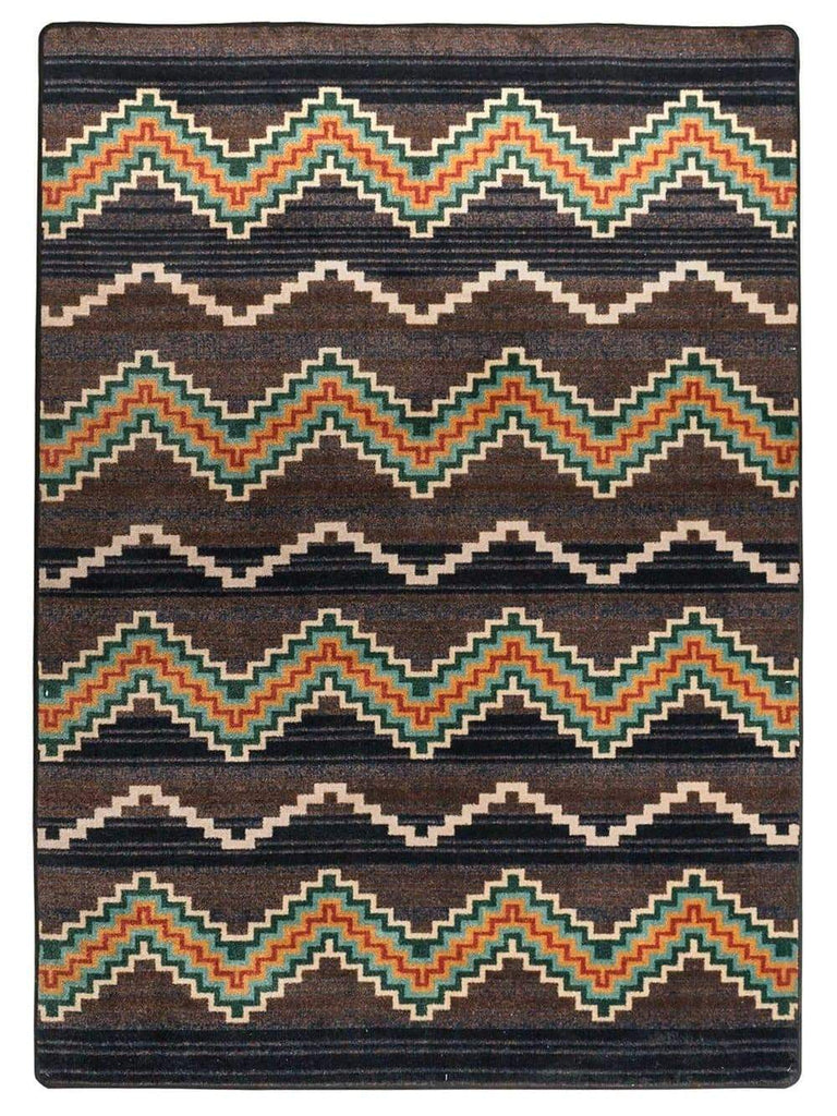 Trapper Brown Area Rugs - made in the USA - Your Western Decor, LLC