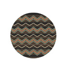 Trapper Brown 8' Round Area Rug - Made in the USA - Your Western Decor, LLC