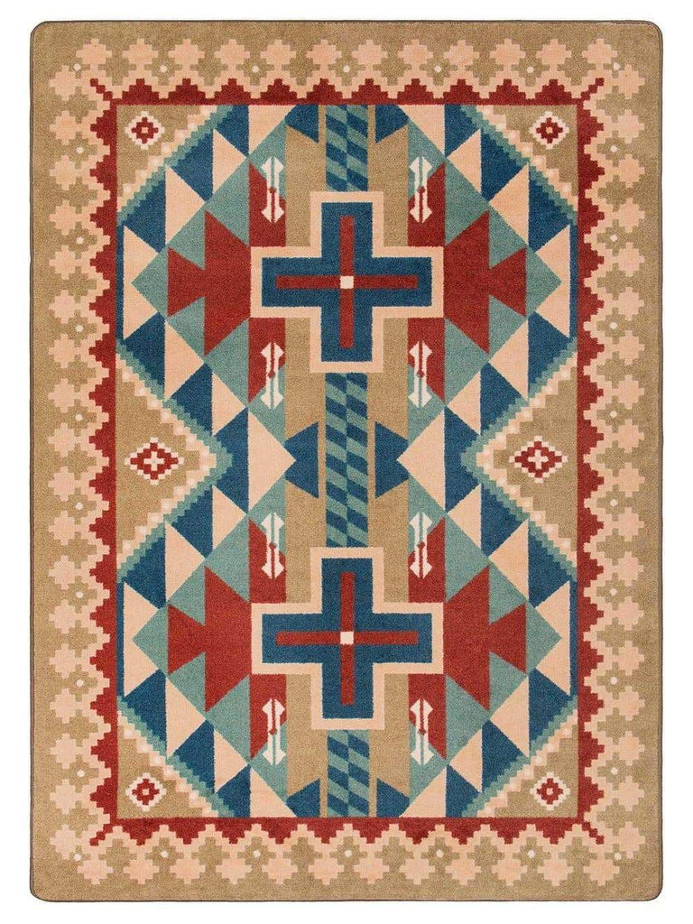 Dry valley kilim area rug. 8' x 11'. Made in the USA. Your Western Decor, LLC