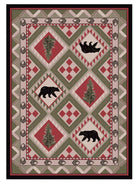 Quilted Forest Cabin Rugs - Made in the USA - Your Western Decor, LLC