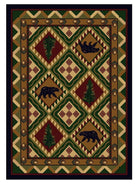 Quilted Forest Cabin Rugs - Made in the USA - Your Western Decor, LLC