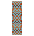 Turquoise blue, red, orange Sacred Trails Southwestern Floor Runner - Made in the USA - Your Western Decor