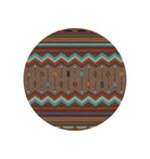 Cresting Fletcher Arrow 8' Round Area Rug - Your Western Decor, LLC