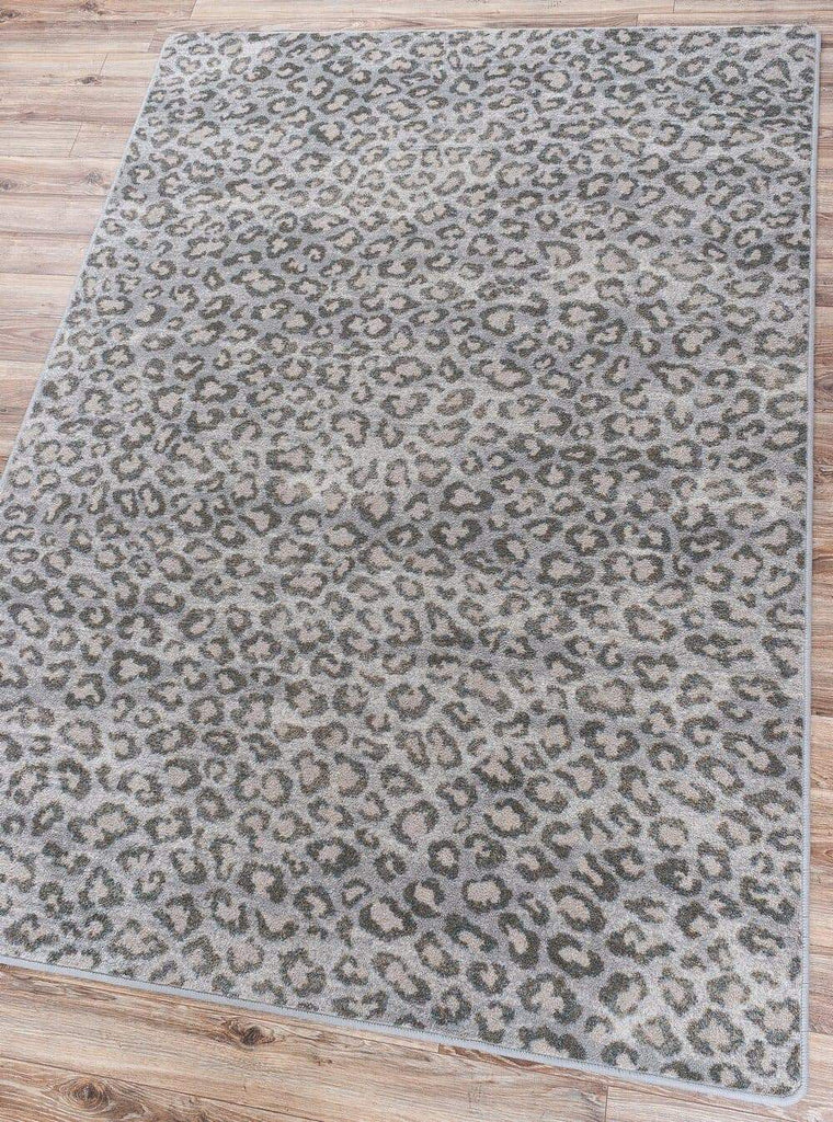 Snow Leopard Area Rug - Natural - Made in the USA - Your Western Decor, LLC