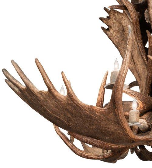 12-Light Moose Antler Chandelier - Your Western Decor