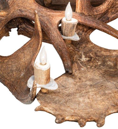 12-Light Moose Antler Chandelier - Your Western Decor