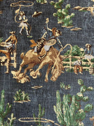 Blue western fabric - Your Western Decor