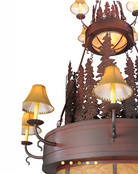 American made Wilbur Pines 2-Tier Chandelier - Your Western Decor