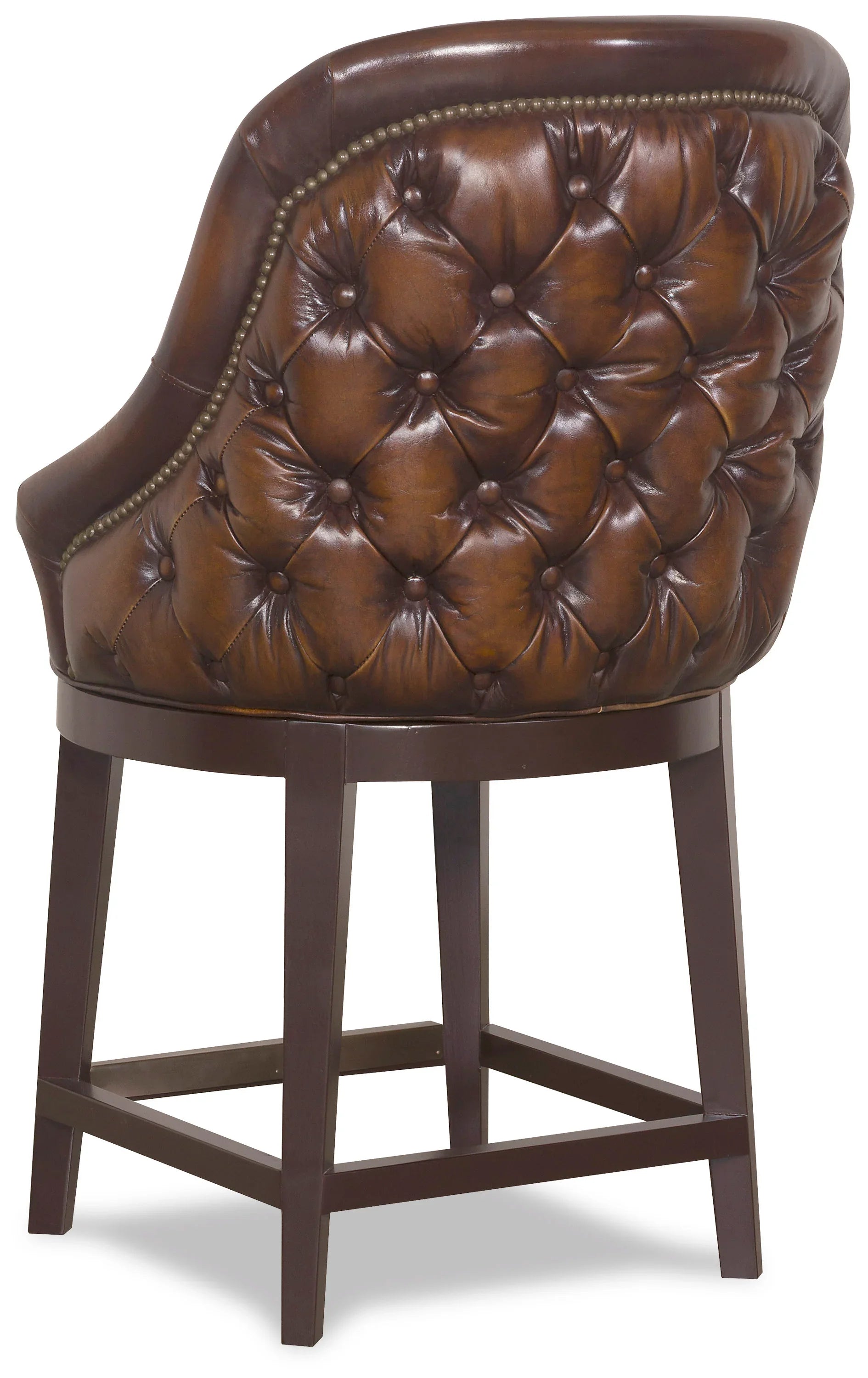 Bootlegger Tufted Leather Bar Stool Your Western Decor