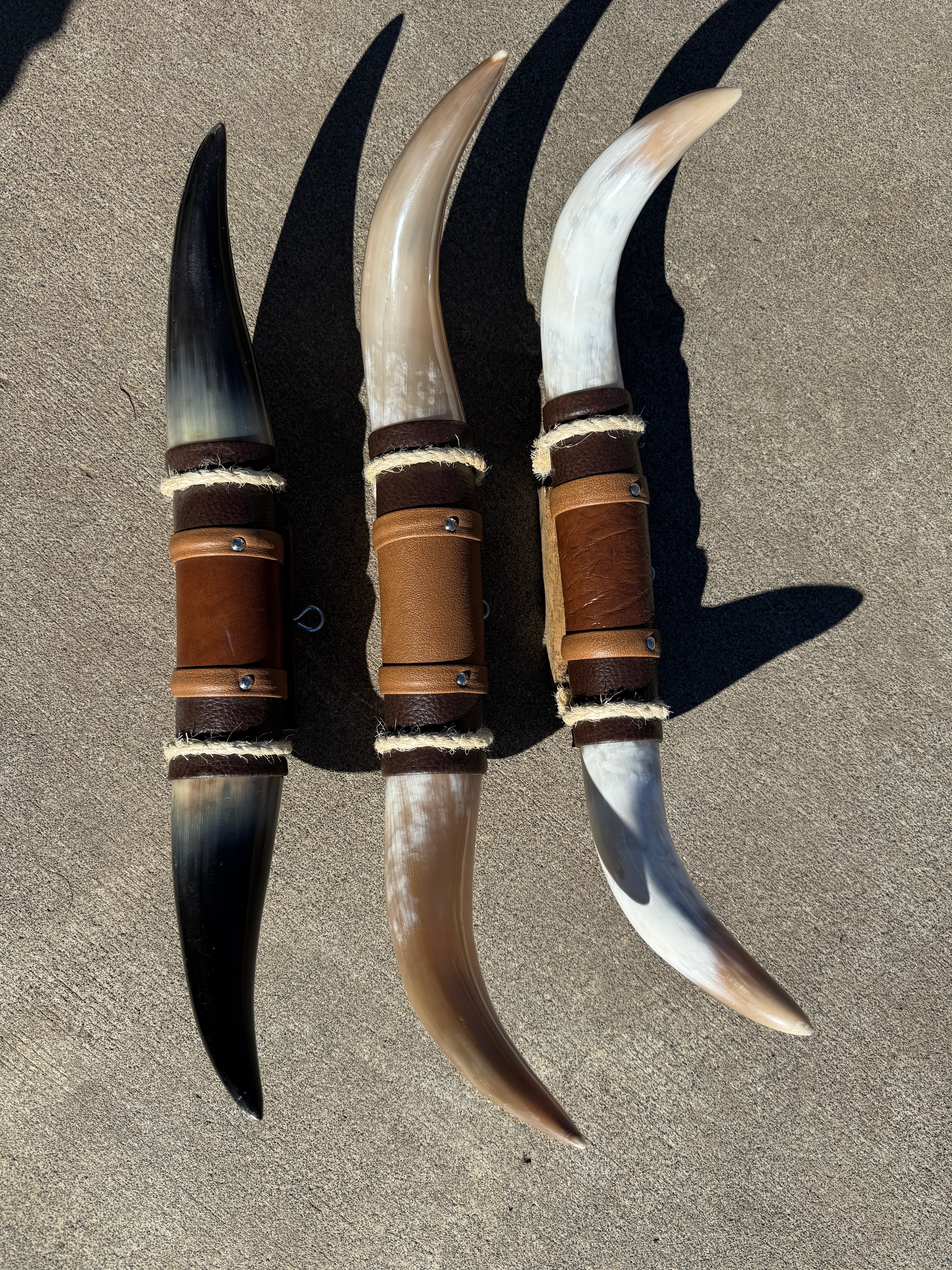 3 sets of steer horn wall mounts