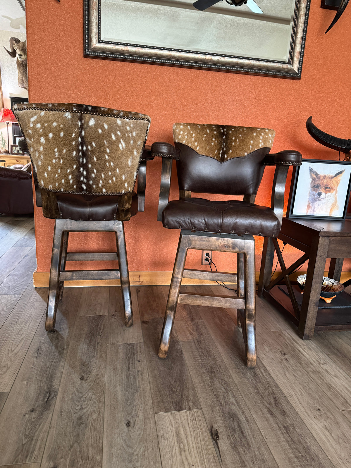 Western Bar Stools | Rustic Farmhouse Bar Stools – Your Western Decor