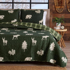 Wildlife Lodge Quilt Set Green - Your Western Decor