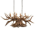 American made large oblong antler chandelier - Your Western Decor