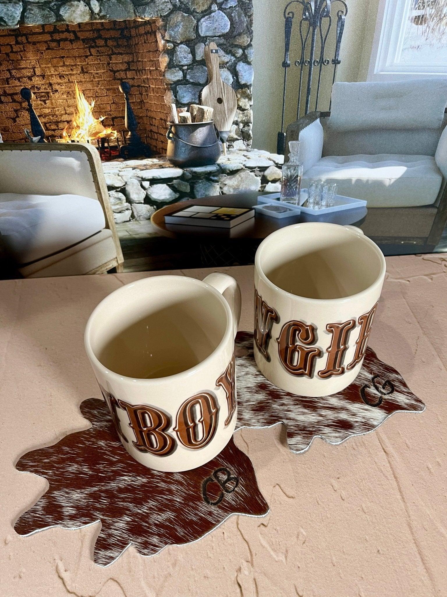 Western Cowgirl & Cowboy Coffee Mugs - Your Western Decor