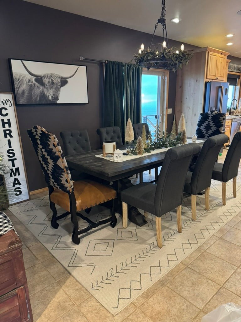 Southwestern Sophistication Dining Chairs in Dining Room Setting - Your Western Decor