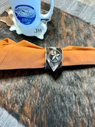 Lonestar Tri-Color Cowhide Napkin Rings handmade in the USA by Your Western Decor, Oregon