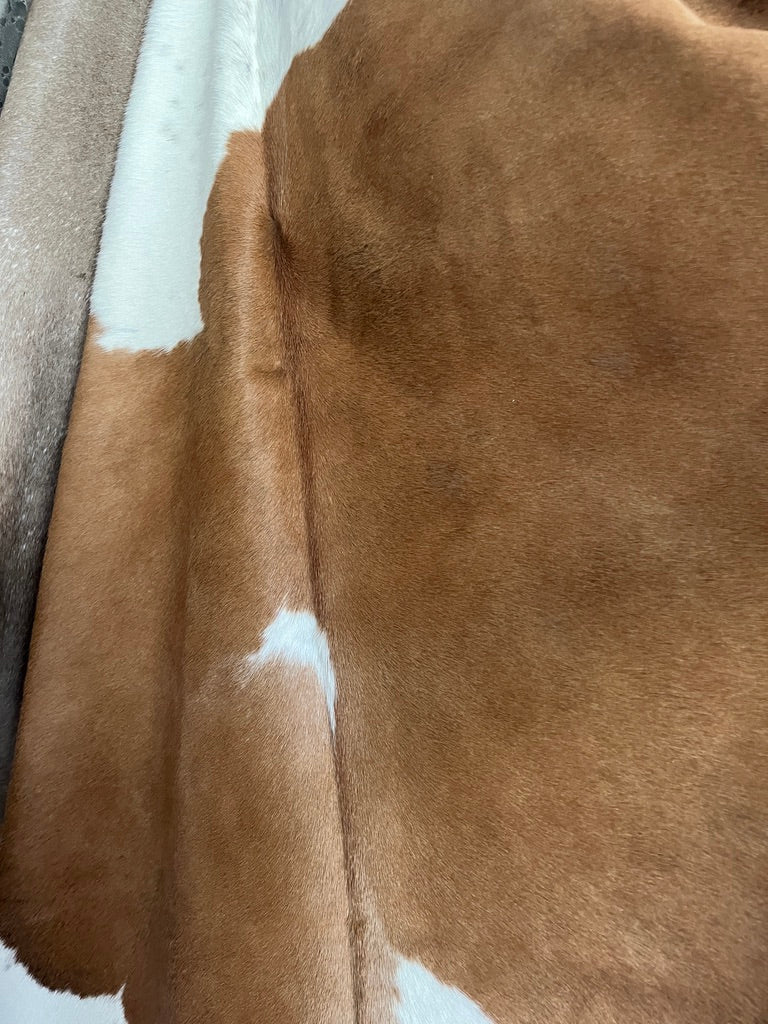 Brown & White Cowhide Rug | Brazilian Hair-on-Hide – Your Western