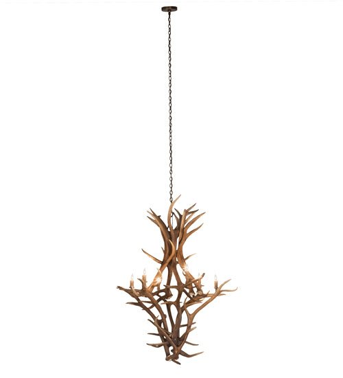 American made Elk & Mule Deer Antler Chandelier - Your Western Decor