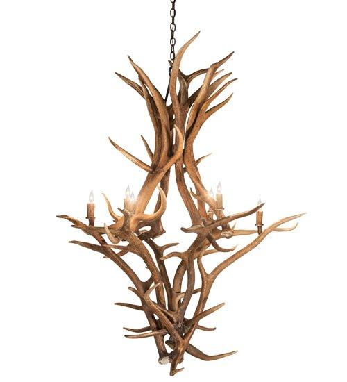 Custom Crafted Elk & Mule Deer Antler Chandelier - Your Western Decor