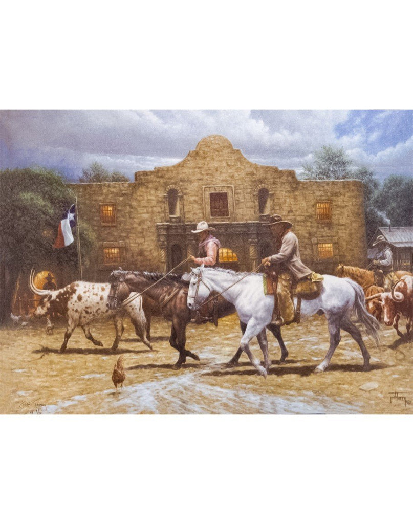 The Alamo Framed Giclee on Canvas - USA Artist Jack Terry - Your Western Decor