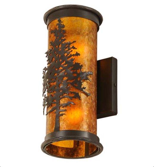 Amber Mica Tamarack Wall Sconce Made in the USA - Your Western Decor