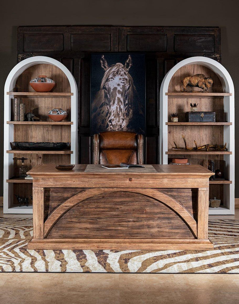 Arched Hickory Bookcase Western Furniture Your Western Decor