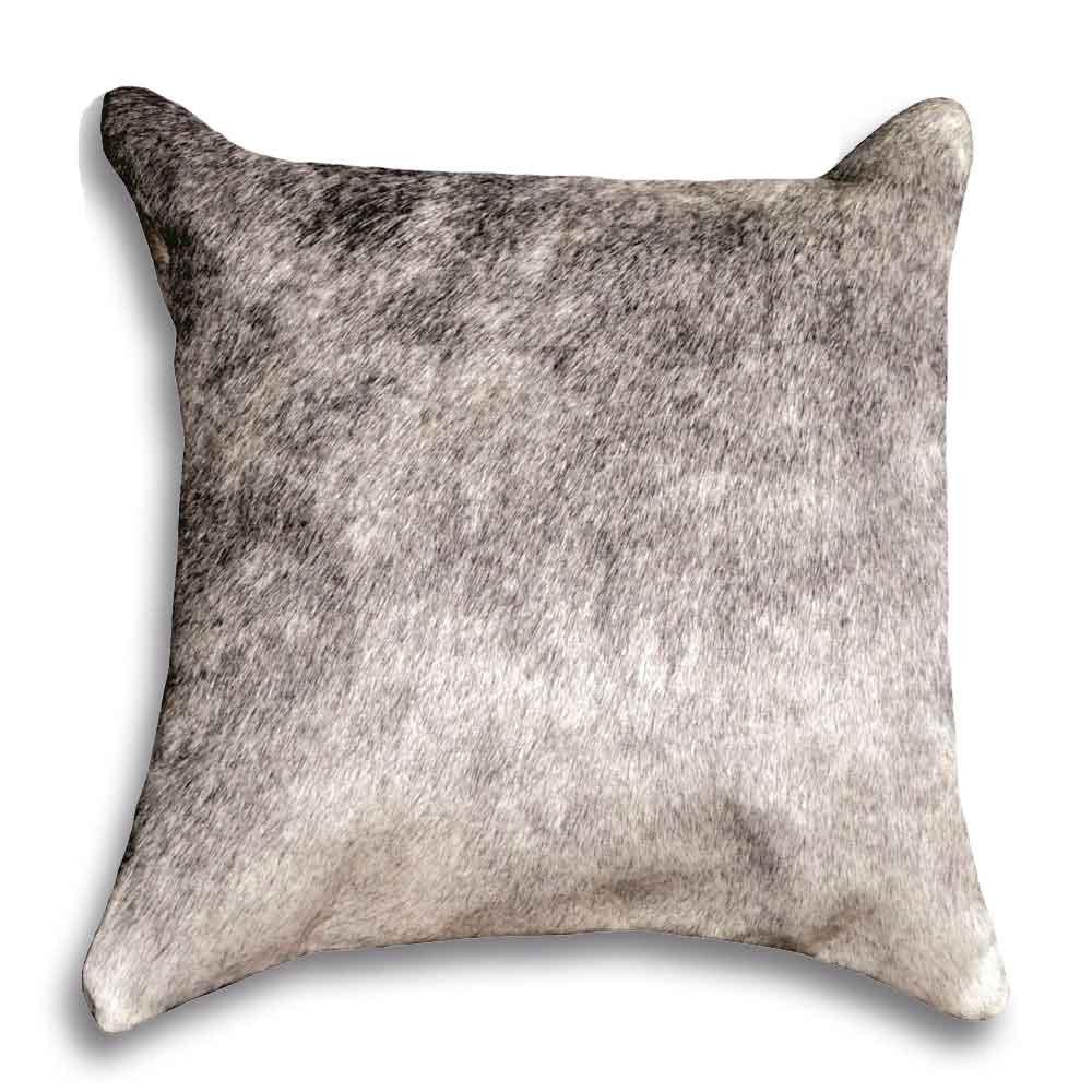 Aspen Grey Cowhide Pillow Covers - Authentic Cowhide - 18" x 18" - Your Western Decor