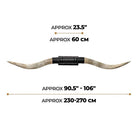 Atticus Carved Longhorns Mount XL measurements - Your Western Decor