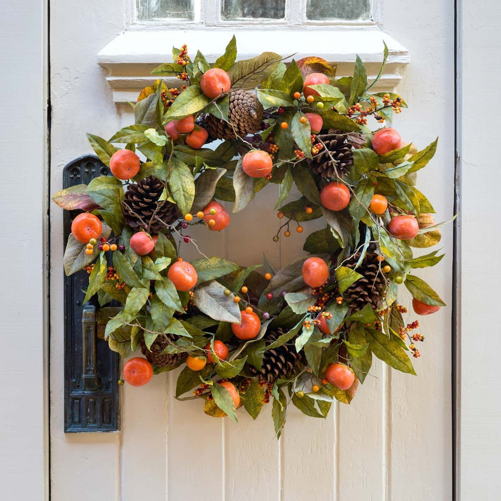 Persimmon Fall Wreath - Your Western Decor